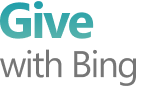Logo for Give with Bing program